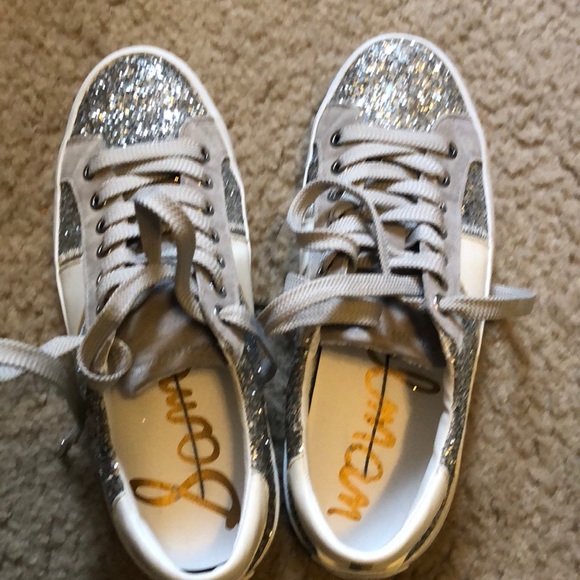 Sam edelman silver sneakers Clearance